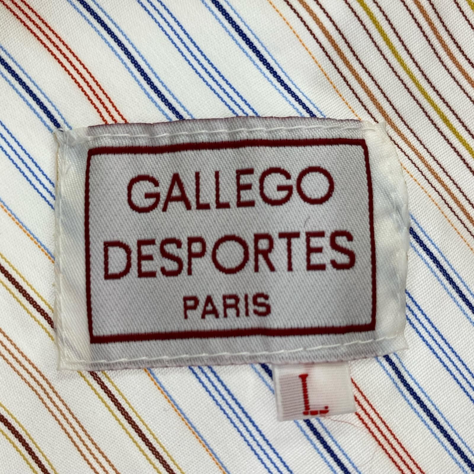 GALLEGO DESPORTES ギャレゴデスポート マルチカラー ストライプ半袖 