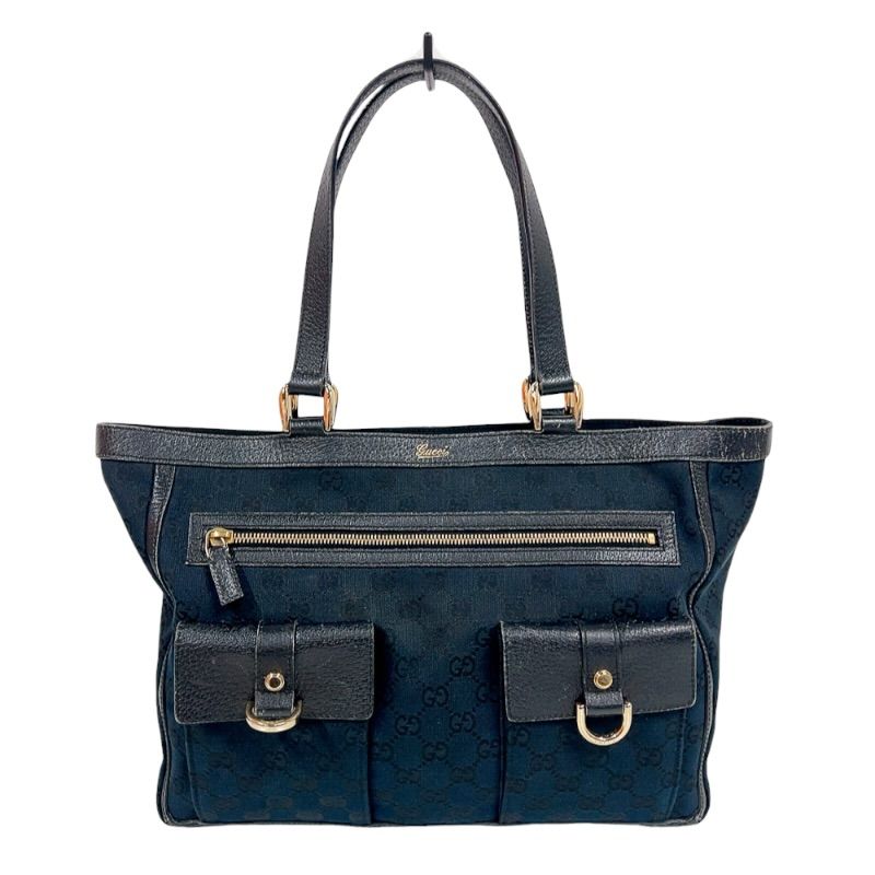 グッチ GUCCI GGキャンバスアビートトートバッグ 146247 ブラック ゴールド金具 GGキャンバス レディース トートバッグ
