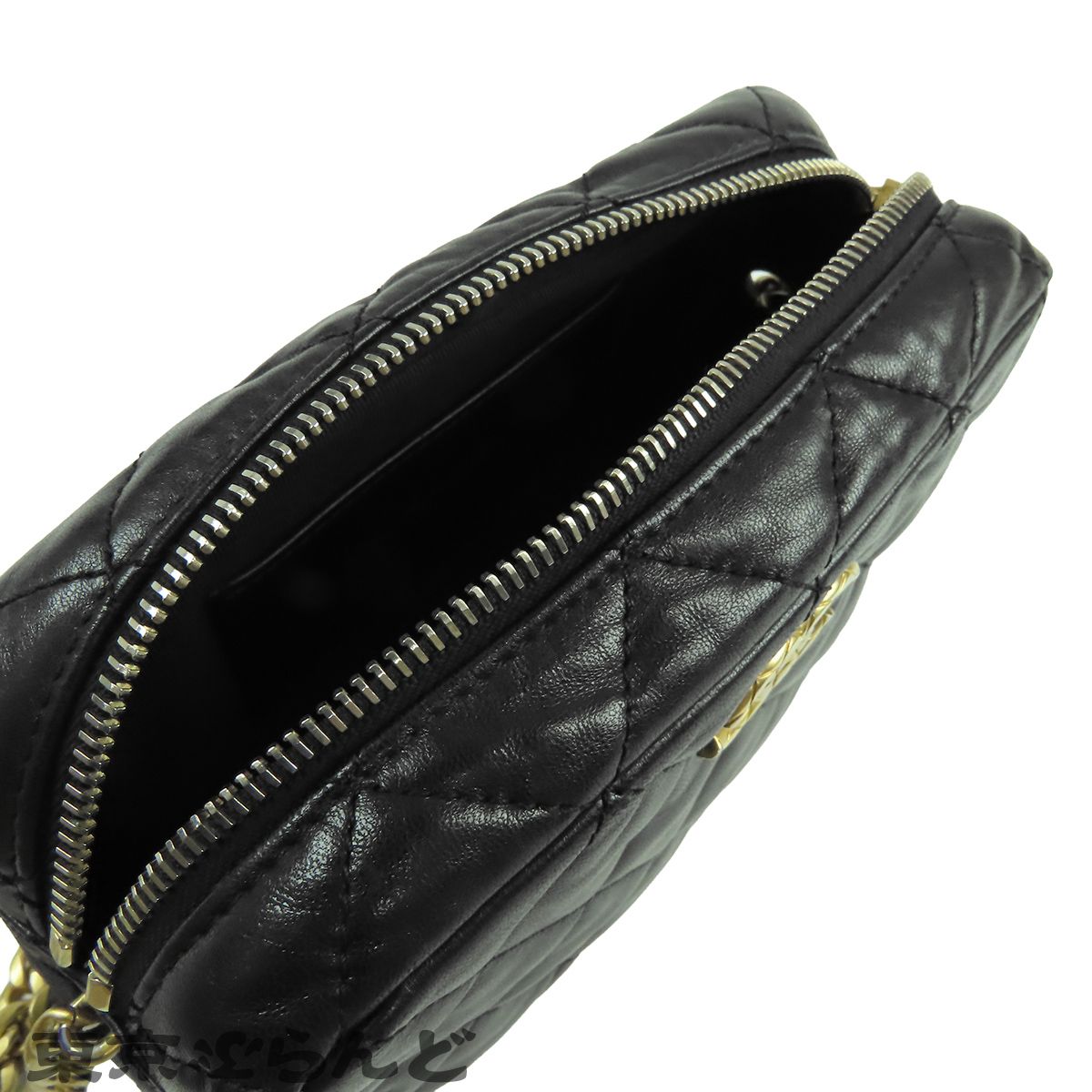 シャネル CHANEL チェーンショルダーバッグ AS3610 ブラック 黒
