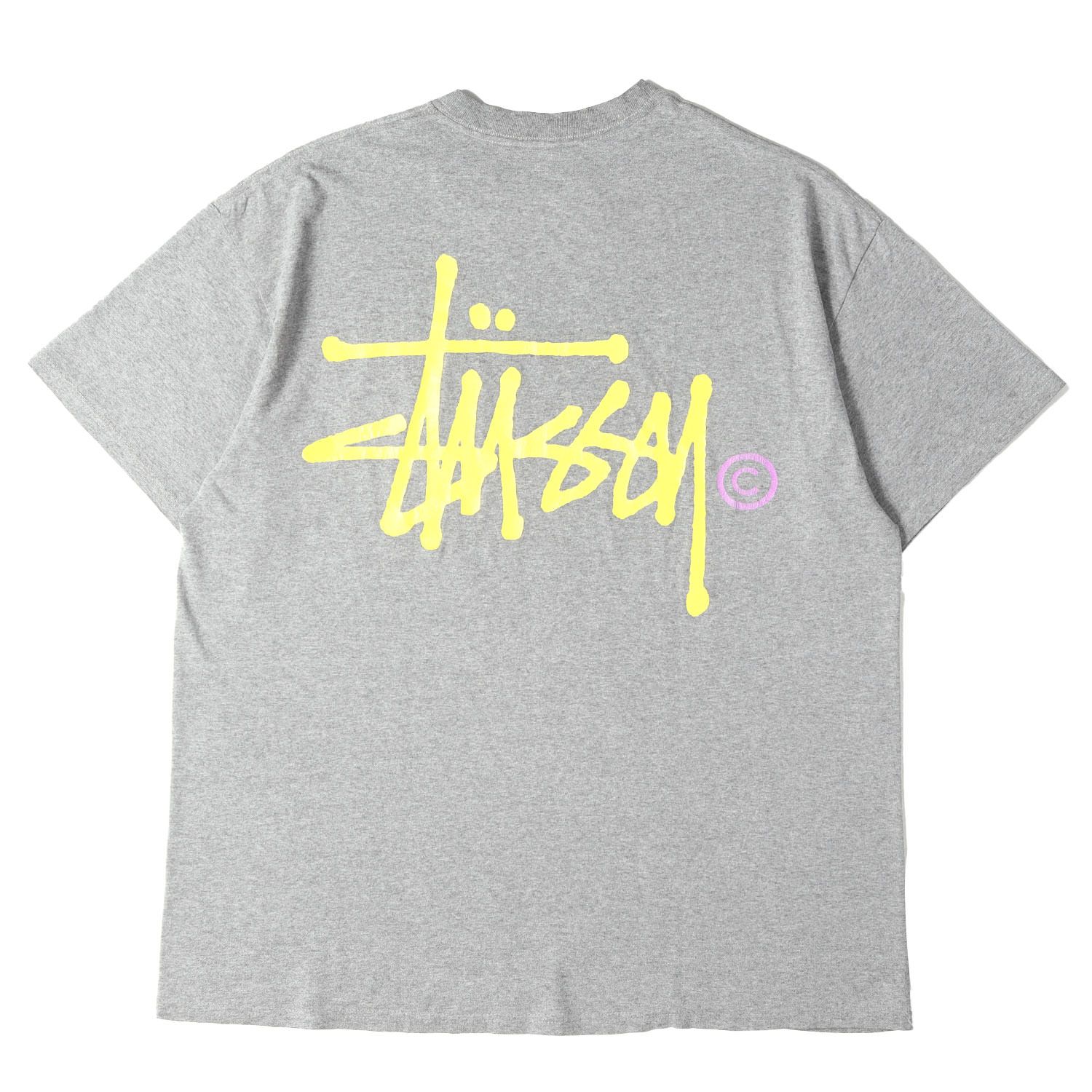 STUSSY ステューシー Tシャツ ヘザーグレー サイズ:XL | 00s ストックロゴ クルーネック Tシャツ | トップス カットソー 半袖【メンズ】【中古】