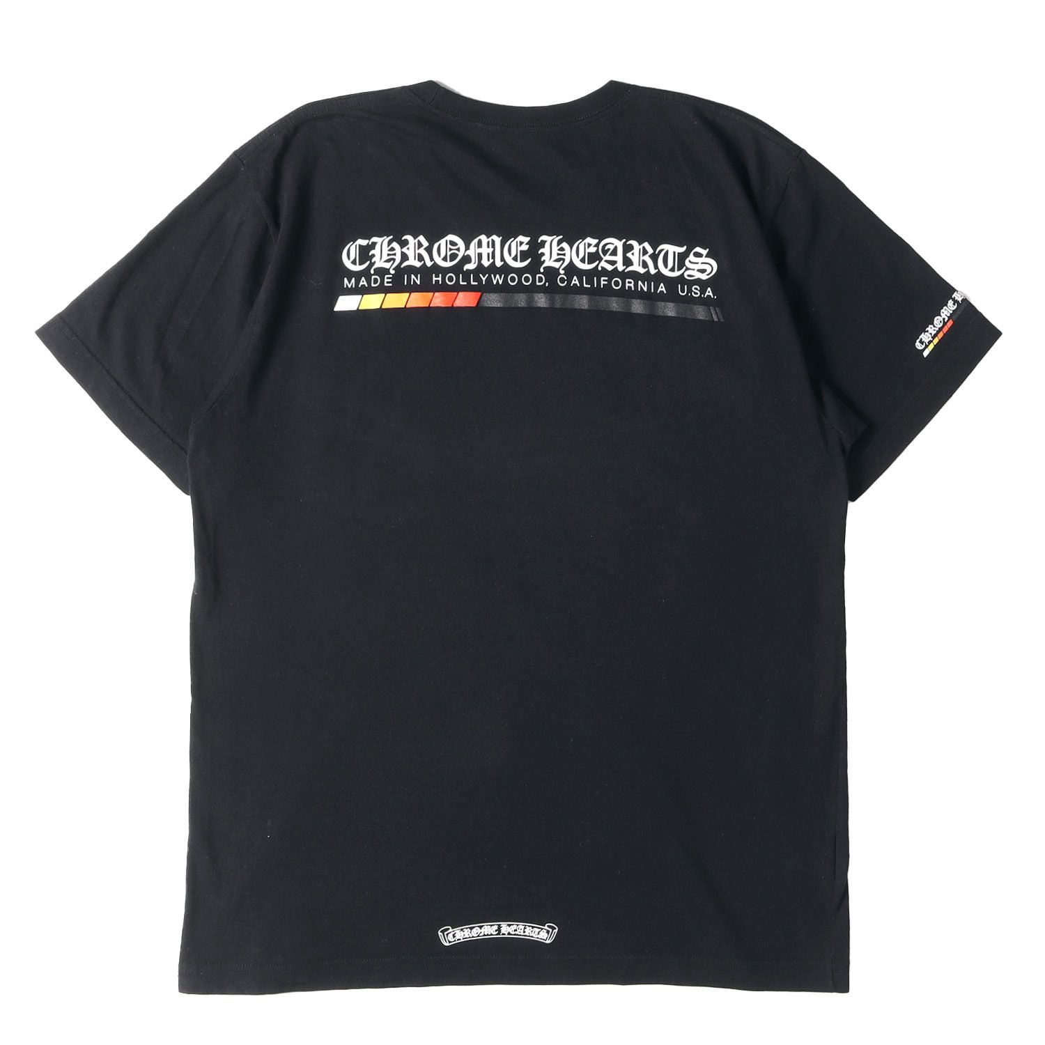 CHROME HEARTS クロムハーツ Tシャツ ブラック 黒 サイズ:L | 近年モデル ブランドロゴ ポケット Tシャツ(Neon Bar Logo Tee) | トップス カットソー 半袖【メンズ】【中古】