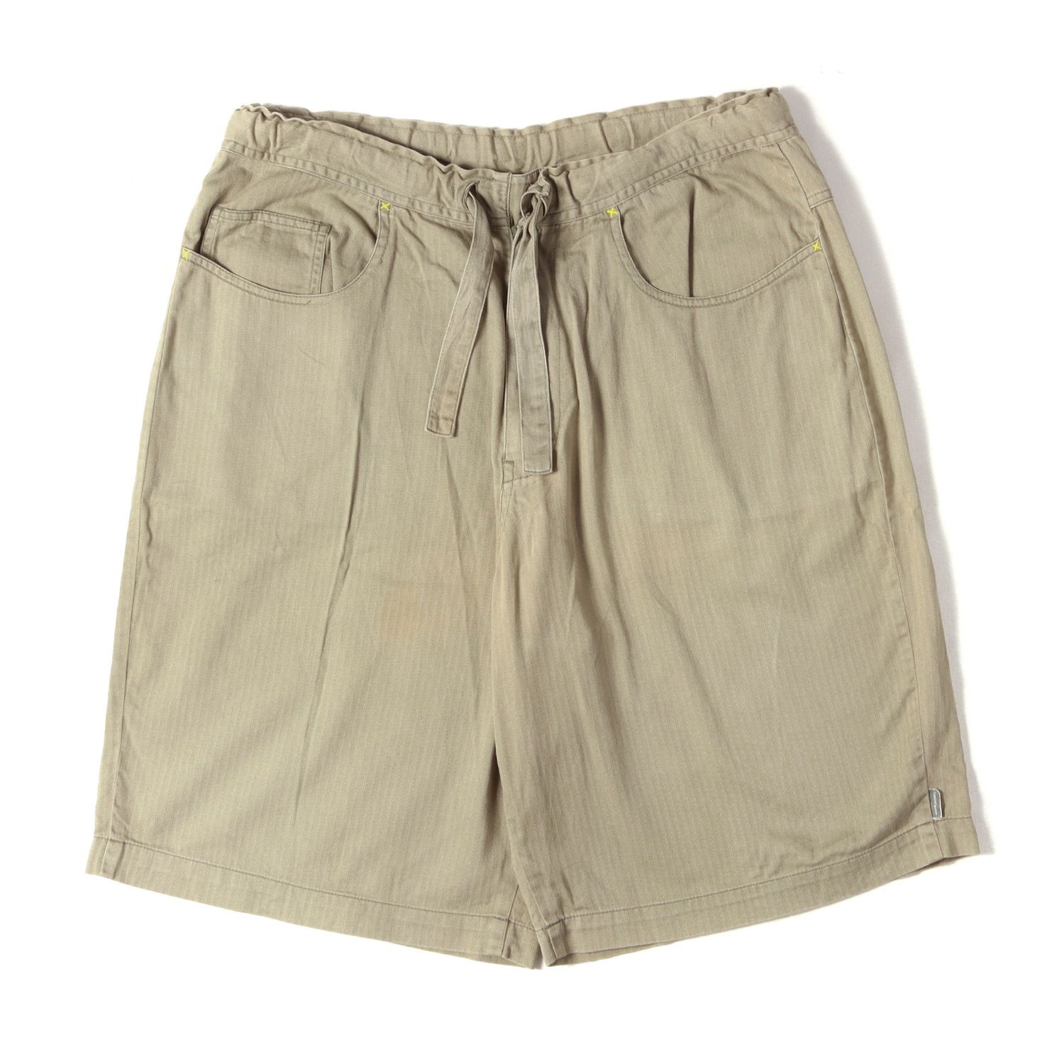 WTAPS ダブルタップス パンツ オリーブドラブ サイズ:L | 00s ヘリンボーン ミリタリーショーツ | ボトムス ショートパンツ | 00年代 アーカイブ【メンズ】【中古】