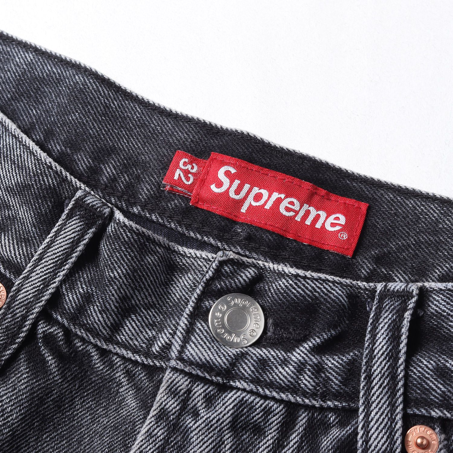 美品】Supreme シュプリーム パンツ ウォッシュドブラック サイズ:32 