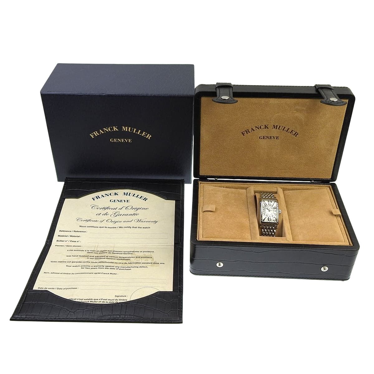 フランクミュラー ロングアイランド 902QZ SS シルバー クオーツ レディース 41100102685【中古】【アラモード】 フランクミュラー ロングアイランド 902QZ SS シルバー クオーツ