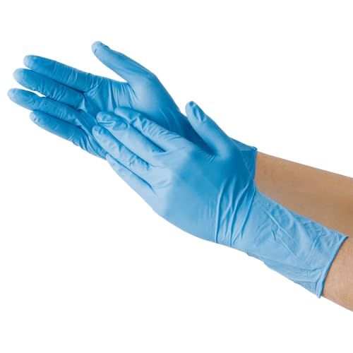 川西工業 ニトリル極薄手袋ロング 粉なし 100枚入 #2038 ブルー S送料無料