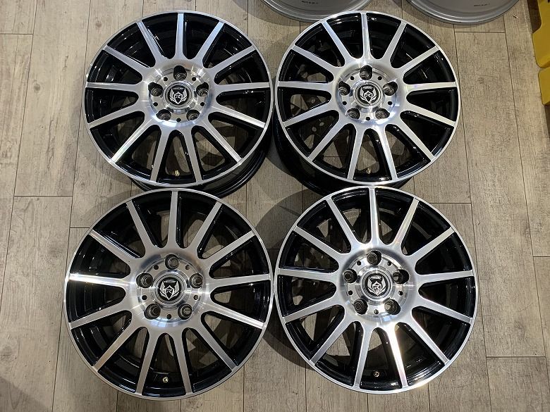 【2604048】RIZLEY 16インチ 6.5J +53 PCD114.3 5H ノア ヴォクシー エスティマ マークX アクセラ CX-3 ヴェゼル オデッセイ ステップワゴン ストリーム 等