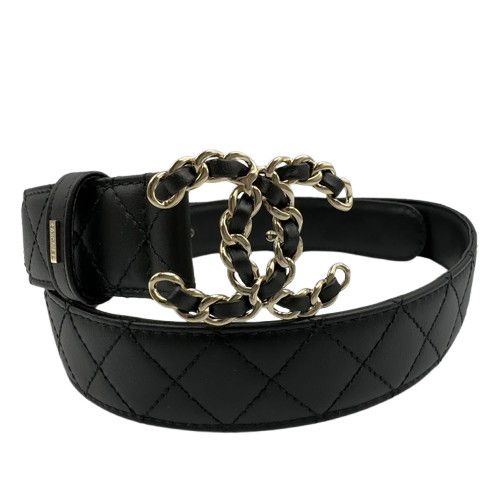 CHANEL キルティングレザー ベルト CHANEL シャネル ベルト キルティング ココマーク レザー - メルカリ