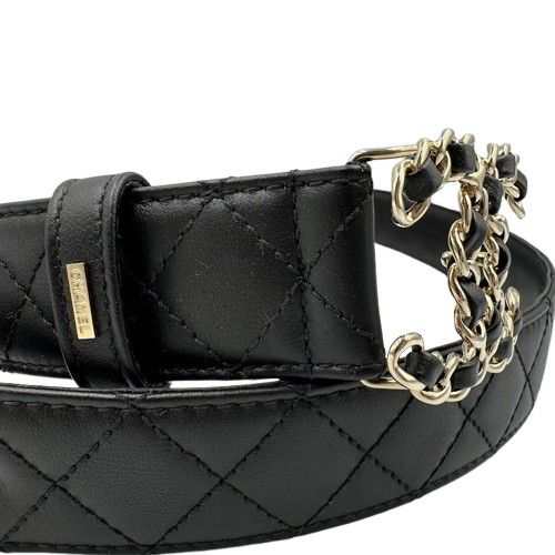 CHANEL キルティングレザー ベルト CHANEL シャネル ベルト キルティング ココマーク レザー - メルカリ