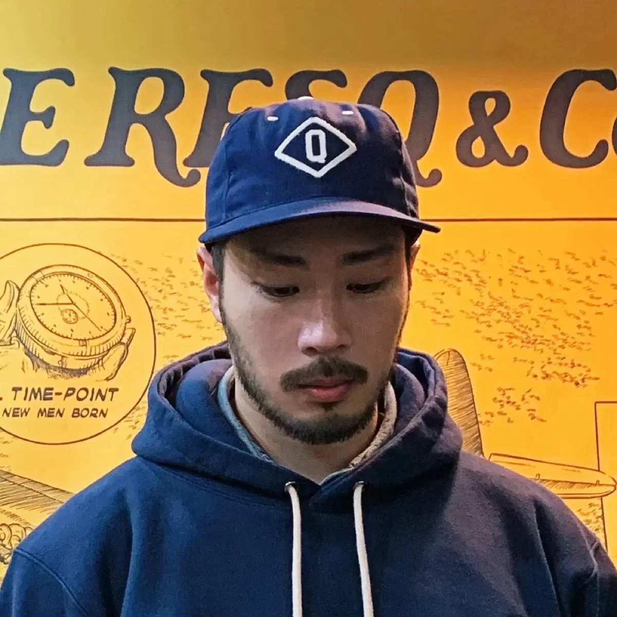 더레스큐 x EBBETS FIELD ボールゲーム 帽子 / ネイビー