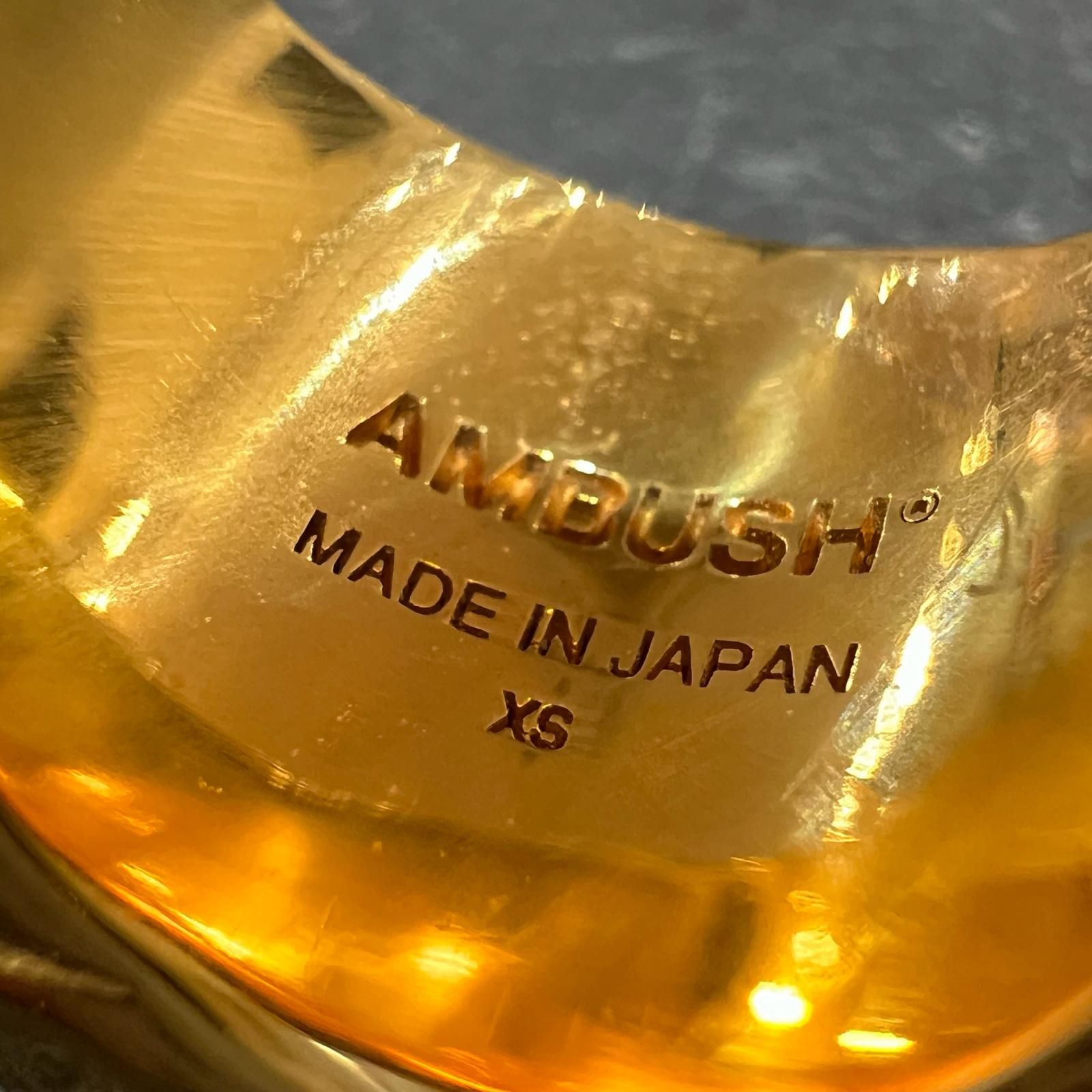 AMBUSH SQUARE CUT STONE RING スクエアストーンリング 指輪 アン 