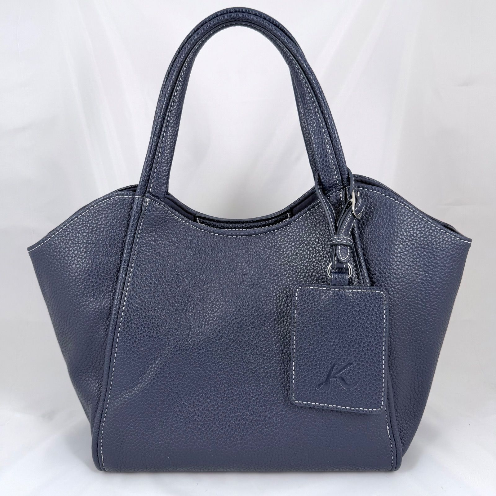 極美品】Kitamura ハンドバッグ ネイビー 2way 3点セット キタムラ 合 