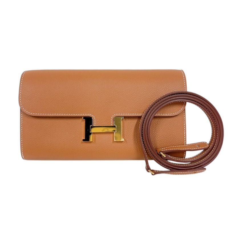 エルメス HERMES コンスタンストゥーゴー U刻印　(2022年製) ゴールド/ゴールド金具 エバーカラー レディース ショルダーバッグ