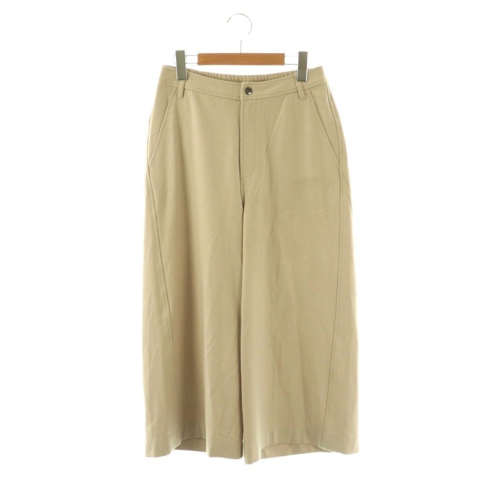 トランク TRUNK ワイドフレアパンツ クロップド 36 ベージュ /CX ■GY62