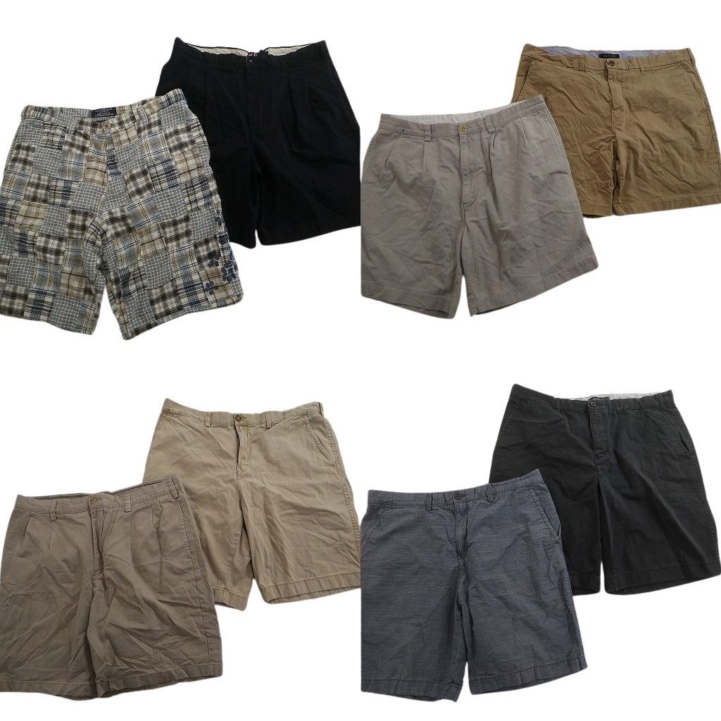 古着卸 まとめ売り ブランドMIX ショートパンツ 8枚セット ( メンズ 38 ) トミーヒルフィガー ノーティカ チャップス 中古 古着 NE6175