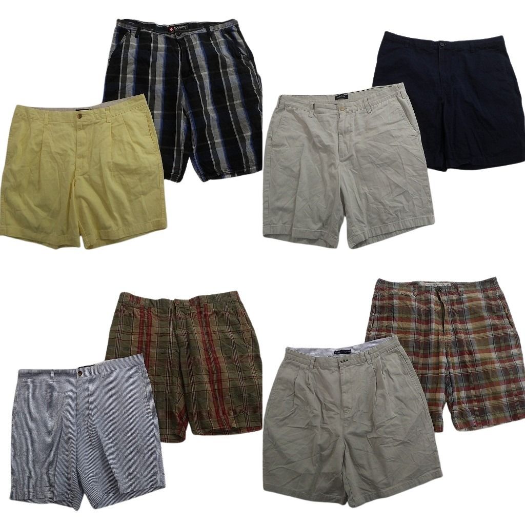 古着卸 まとめ売り ブランドMIX ショートパンツ 8枚セット ( メンズ 38 ) チャップス トミー バナナリパブリック 中古 古着 NE6179 7,350円