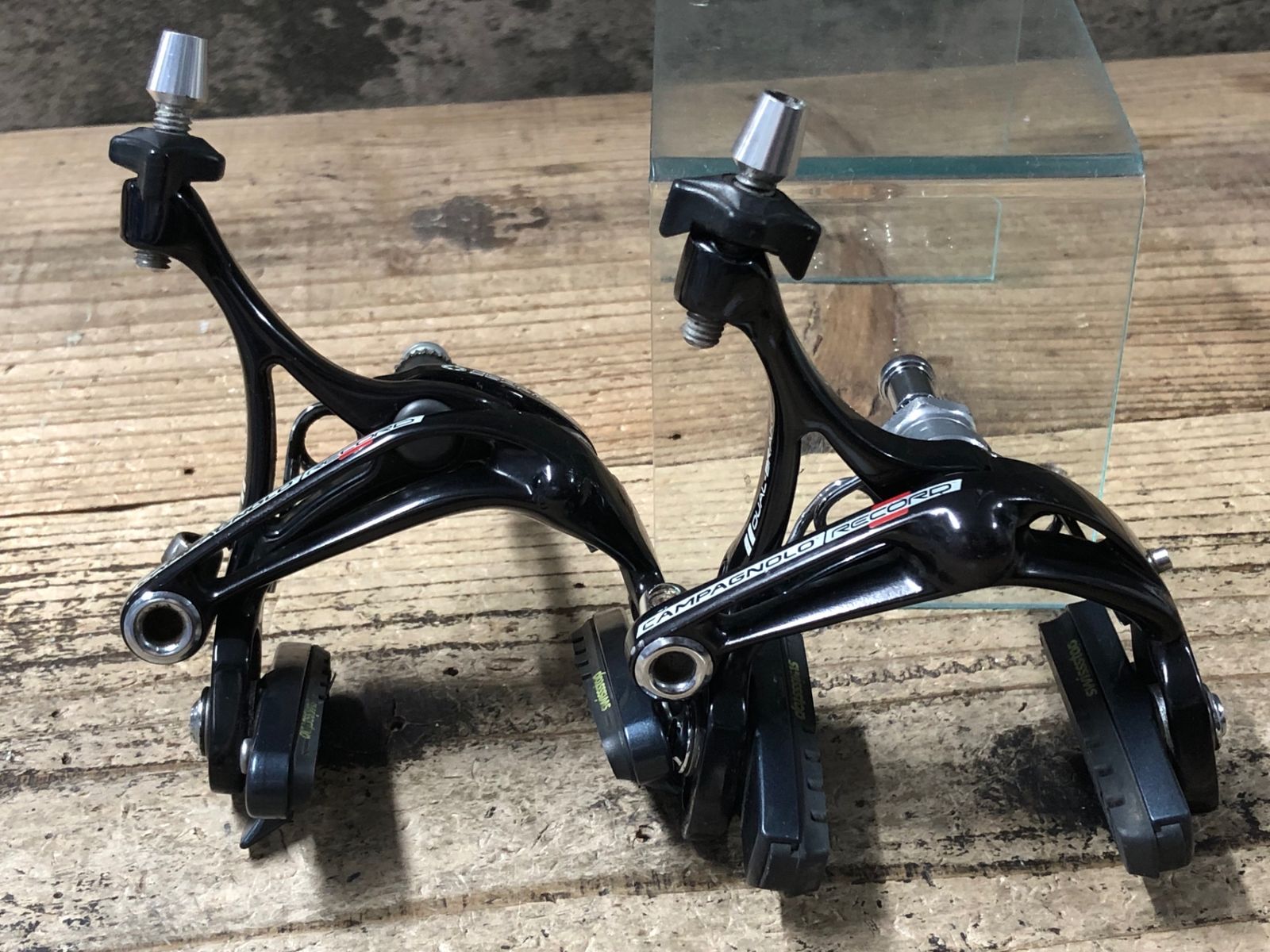 JU390 カンパニョ―ロ CAMPAGNOLO レコード RECORD スケルトンブレーキ 前後セット