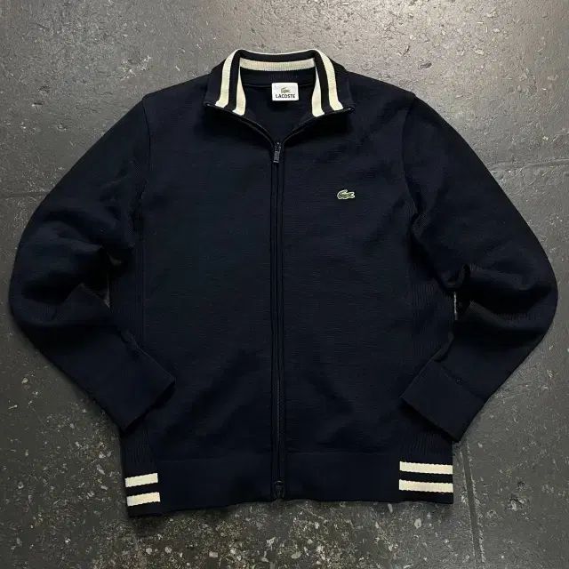 95 ラコステ ニット ジップアップ