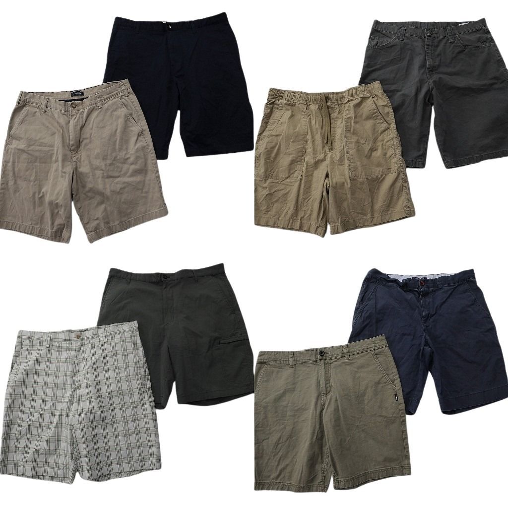 古着卸 まとめ ブランドMIX ショートパンツ 8枚セット ( メンズ 36 ) ボルコム トミー チャップス ラングラー ノーティカ 中古 古着 NE6205