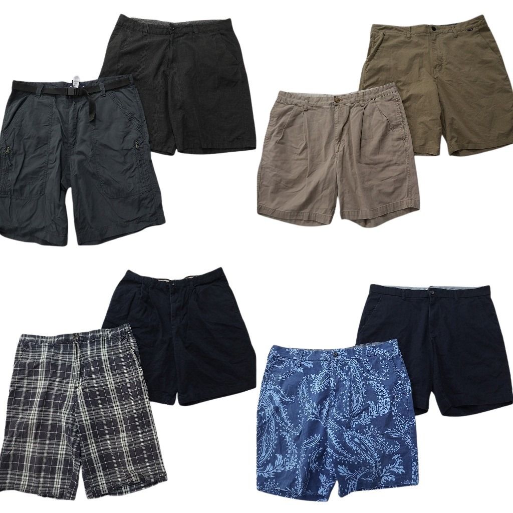 古着卸 まとめ売り ブランドMIX ショートパンツ 8枚セット ( メンズ 36 ) VANS Hurley チャップス オニール 中古 古着 NE6207