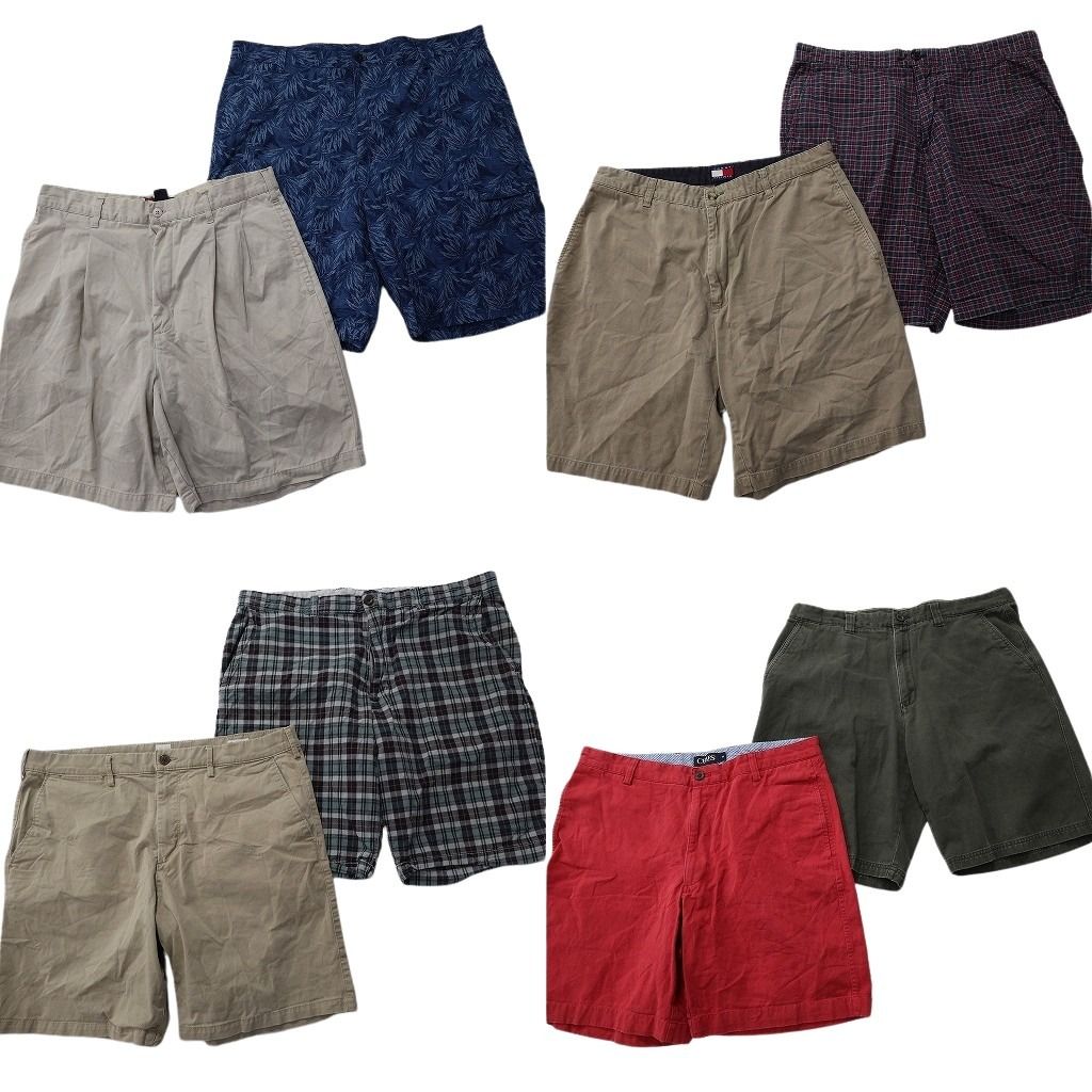 古着卸 まとめ売り ブランドMIX ショートパンツ 8枚セット ( メンズ 36 ) GAP トミー チャップス カルバンクライン 中古 古着 NE6208