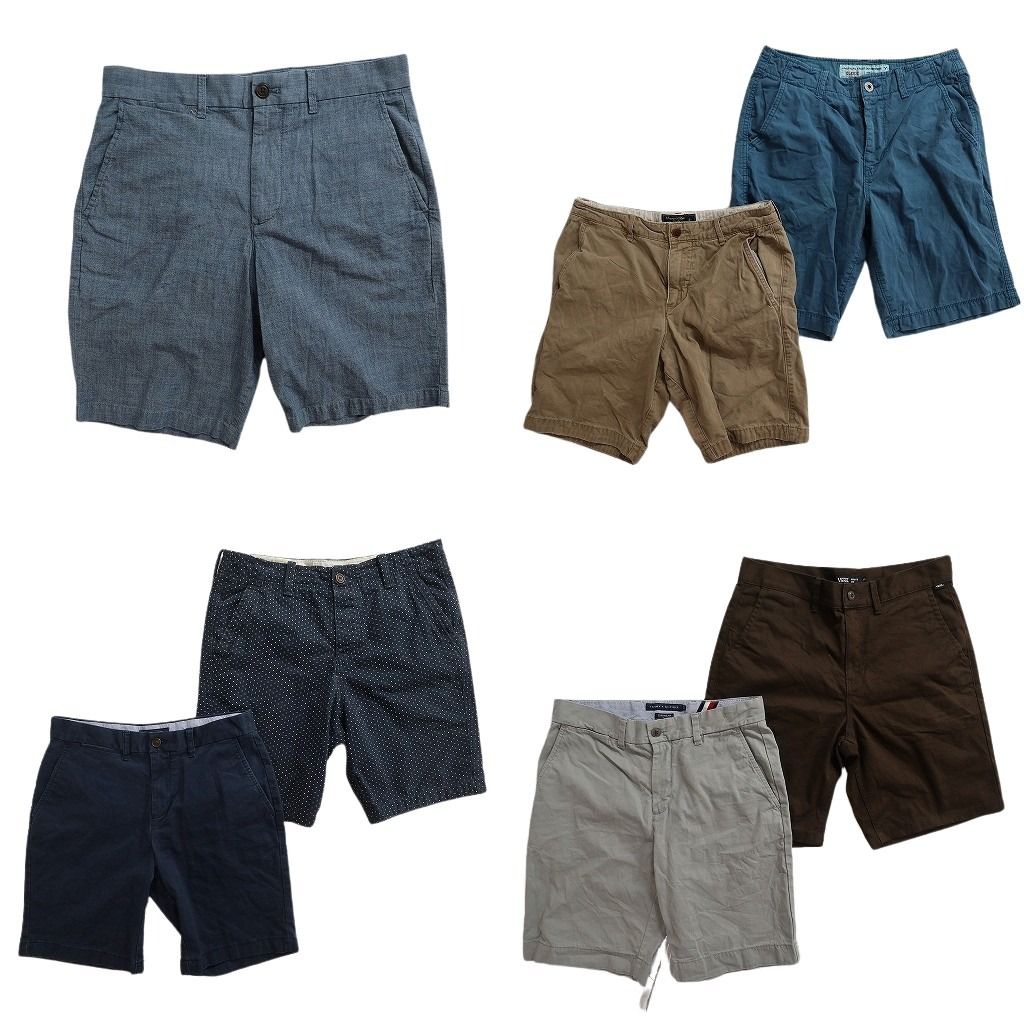古着卸 まとめ ブランドMIX ショートパンツ 7枚セット ( メンズ 30/31 ) GAP VANS トミー アメリカンイーグル アバクロ 中古 古着 NE6226