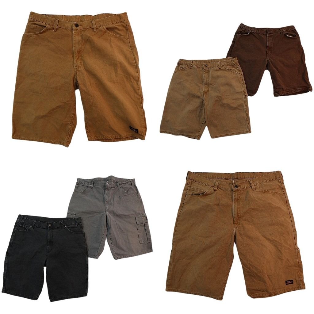 古着卸 まとめ売り ディッキーズ ダック地ショートパンツ 6枚セット ( メンズ 39/40 ) カーゴ ペインター ワーク 中古 古着 NE6258