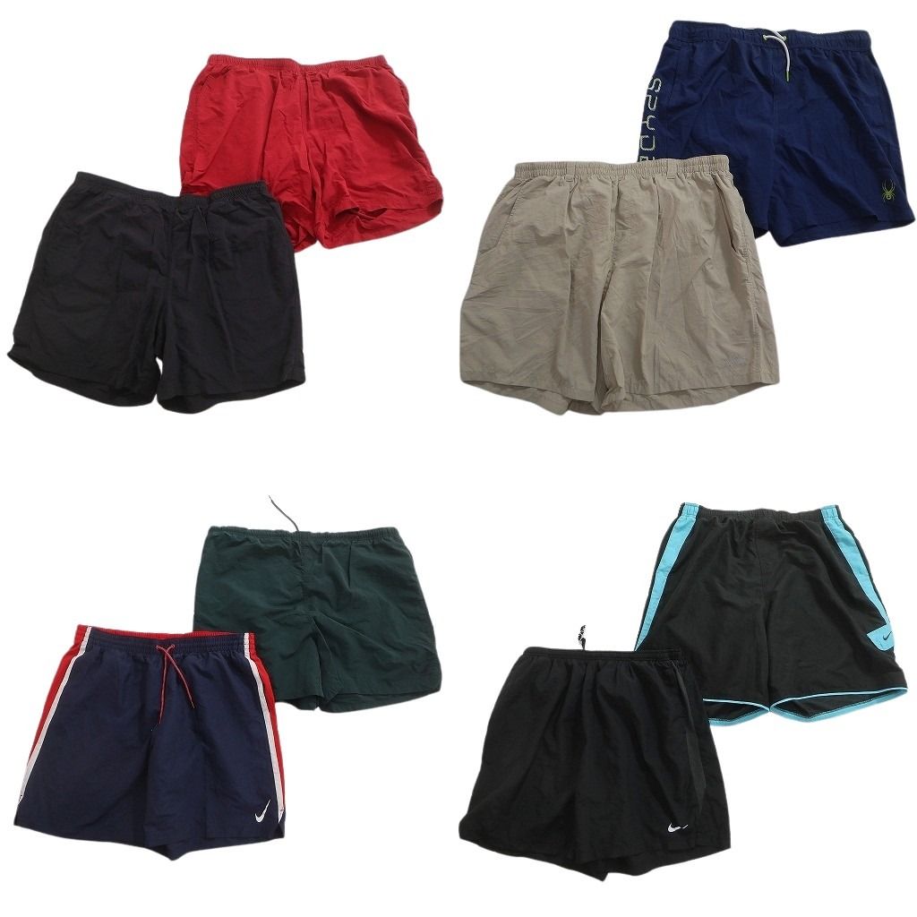 古着卸 まとめ売り ブランドMIX スイムショートパンツ 8枚セット ( メンズ 2XL ) ナイキ ノーティカ コロンビア 中古 古着 NE6311