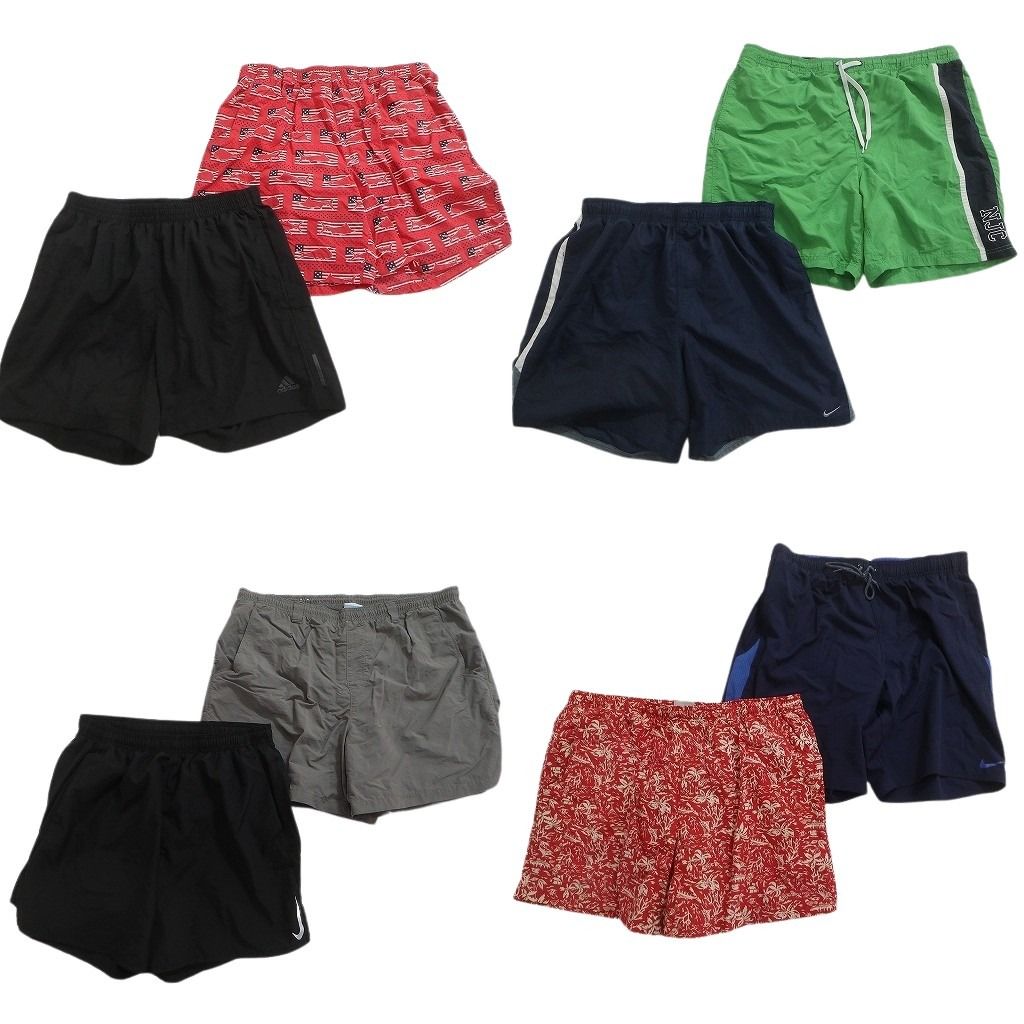 古着卸 まとめ売り ブランドMIX スイムショートパンツ 8枚セット ( メンズ XL ) ナイキ ノーティカ コロンビア 中古 古着 NE6316 13,950円