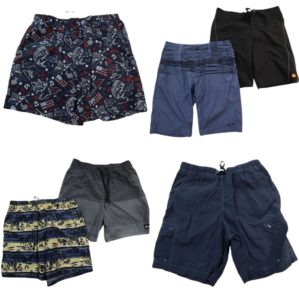古着卸 まとめ売り ブランドMIX スイムショーツ 6枚セット ( メンズ S/30 ) オークリー コロンビア クイックシルバー 中古 古着 NE6331