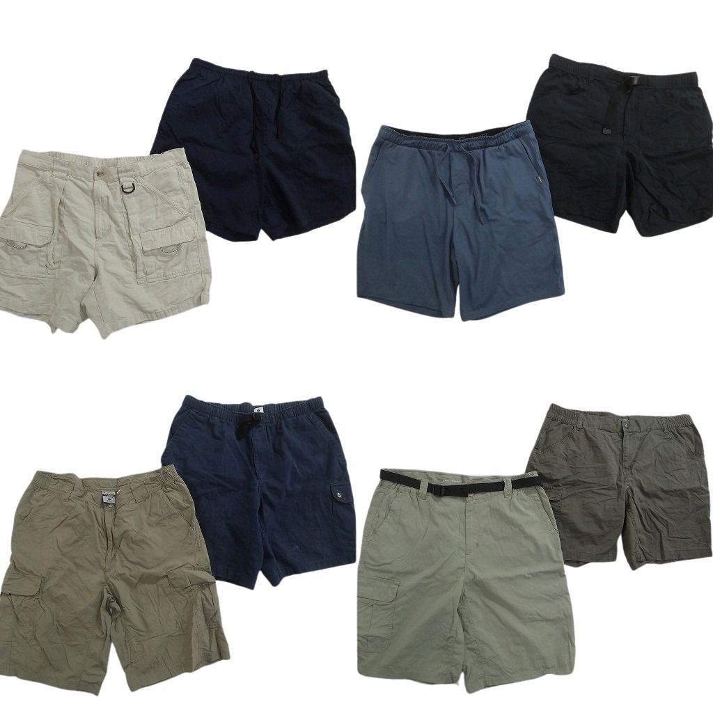 古着卸 まとめ売り アウトドアブランドMIX ショートパンツ 8枚セット ( メンズ L ) コロンビア エディーバウアー 中古 古着 NE6342