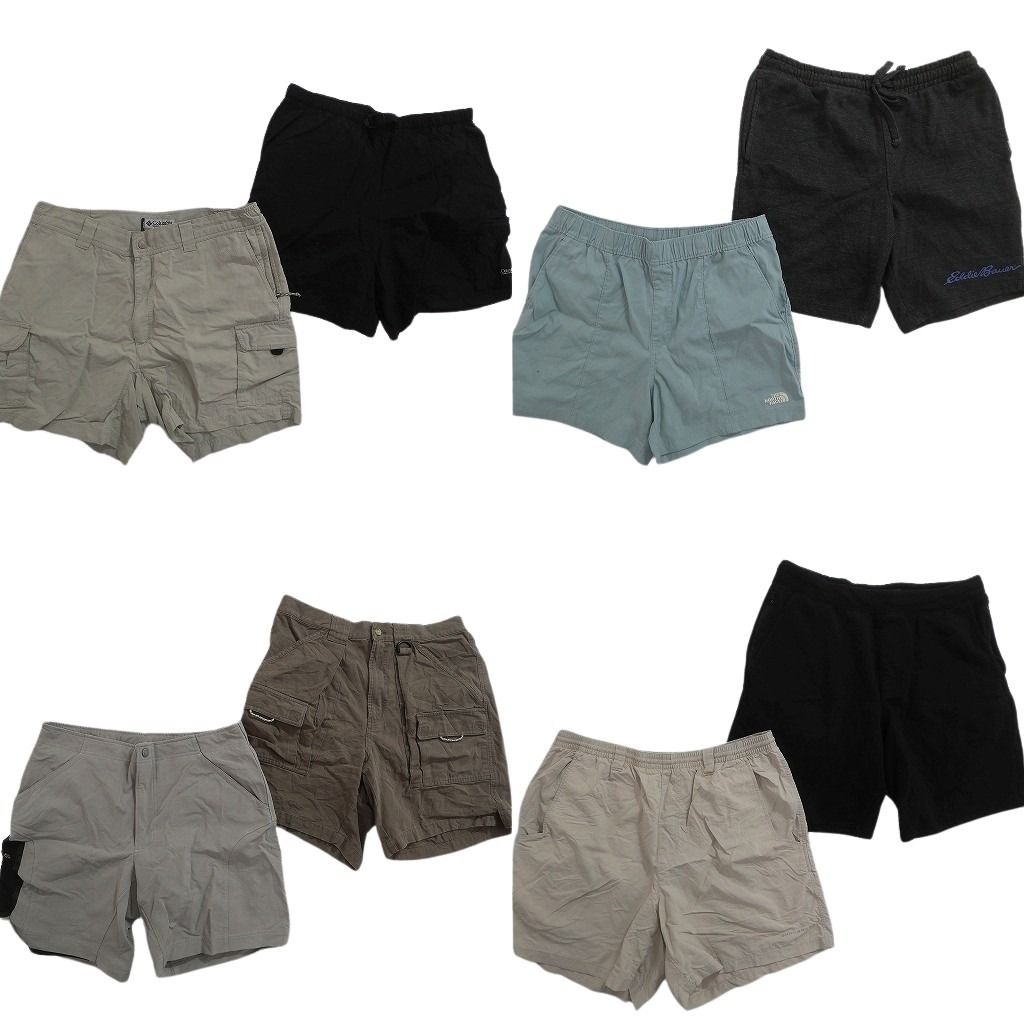 古着卸 まとめ売り アウトドアブランドMIX ショートパンツ 8枚セット ( メンズ M ) エルエルビーン エディーバウアー 中古 古着 NE6343
