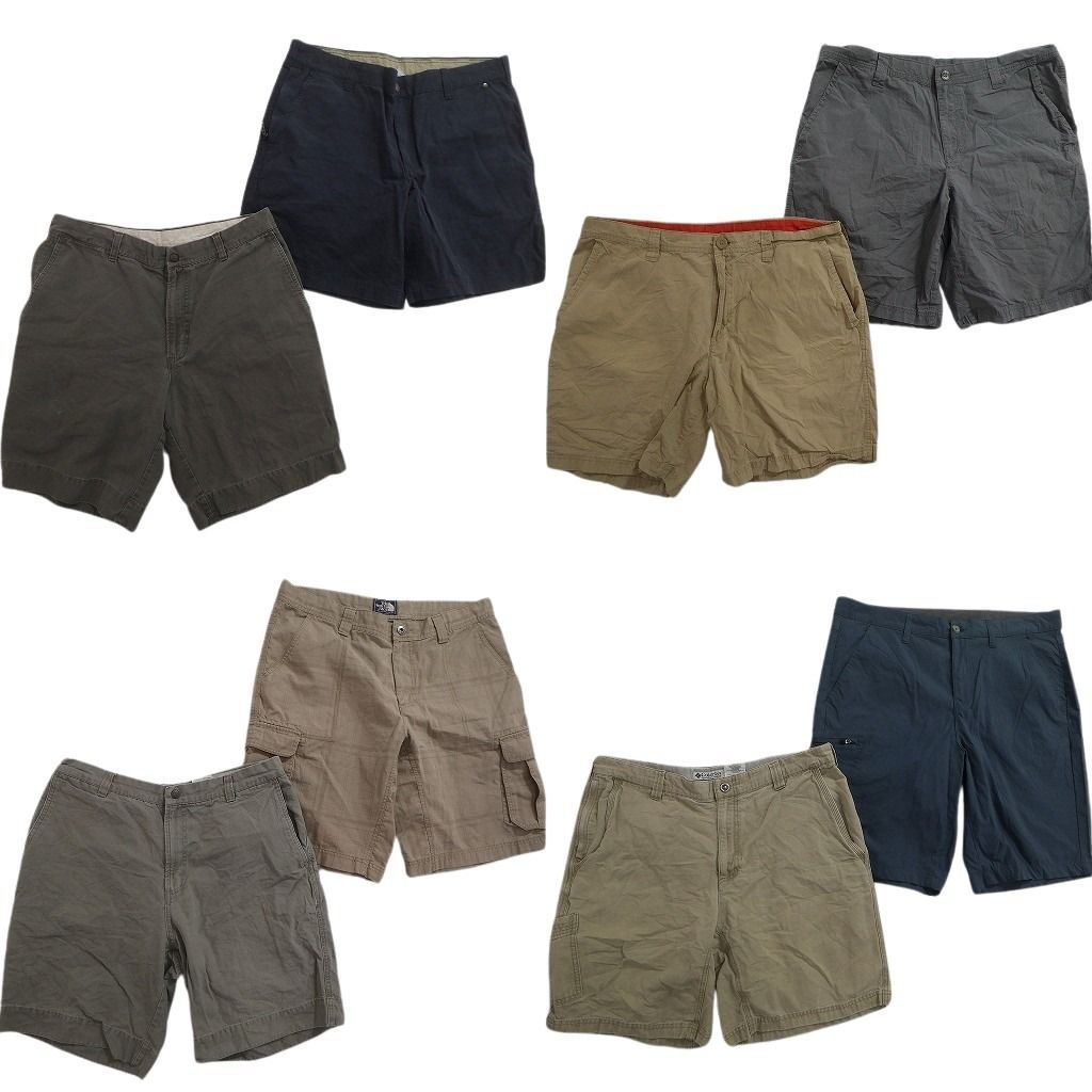 古着卸 まとめ売り アウトドアブランドMIX ショートパンツ 8枚セット ( メンズ 36 ) コロンビア ノースフェイス 中古 古着 NE6347