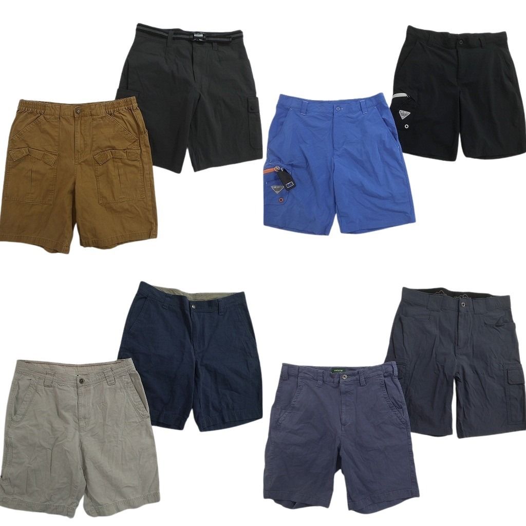 古着卸 まとめ アウトドアブランドMIX ショートパンツ 8枚セット ( メンズ 34 ) コロンビア オービス エディーバウアー 中古 古着 NE6349