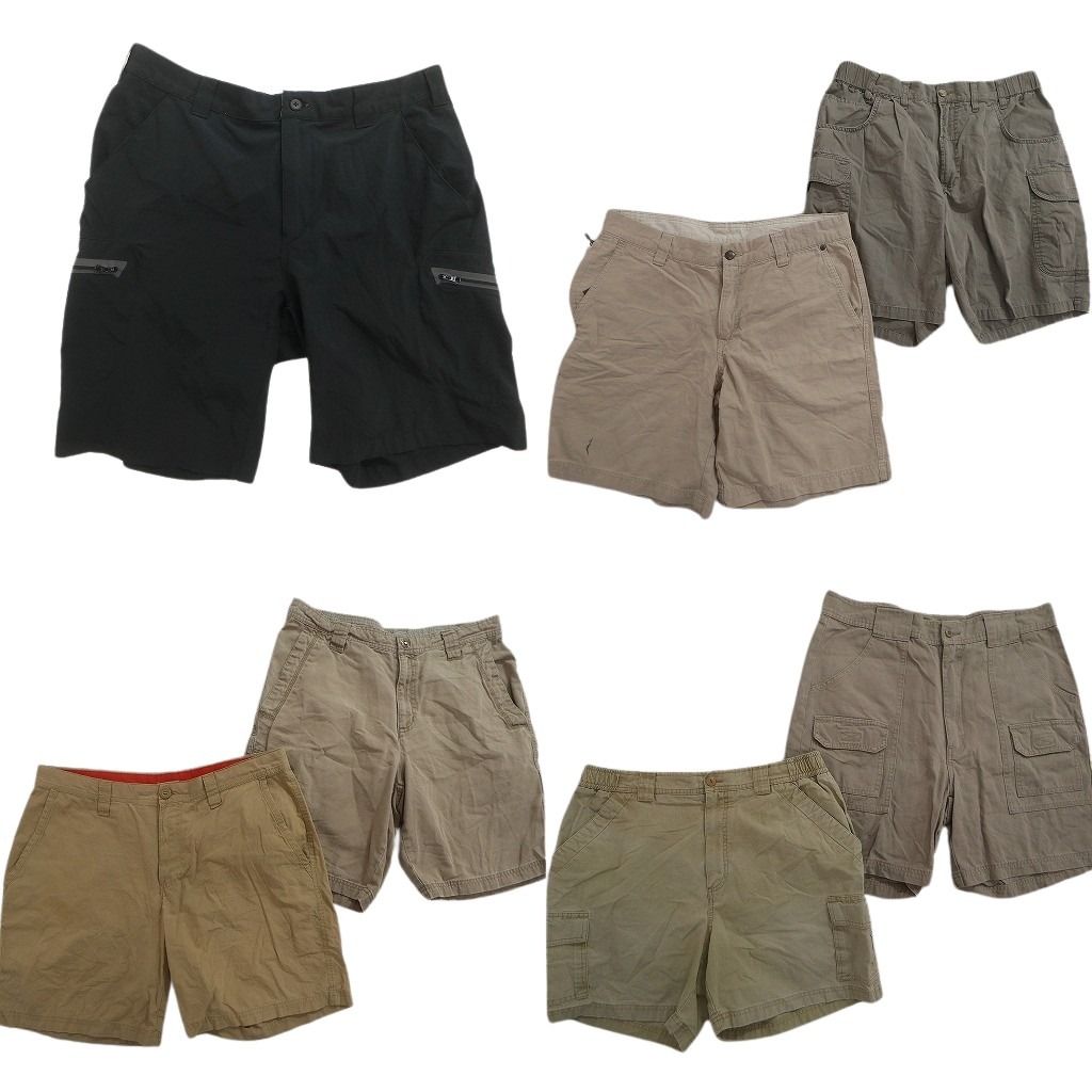 古着卸 まとめ アウトドアブランドMIX ショートパンツ 7枚セット ( メンズ 34 ) コロンビア エルエルビーン カベラス 中古 古着 NE6350