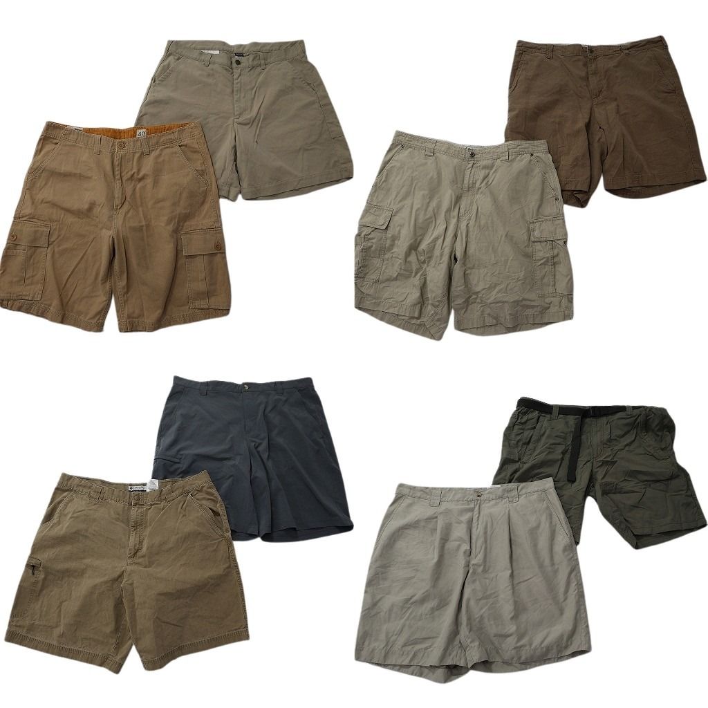 古着卸 まとめ売り アウトドアブランドMIX ショートパンツ 8枚セット ( メンズ 40 ) コロンビア パタゴニア 中古 古着 NE6364