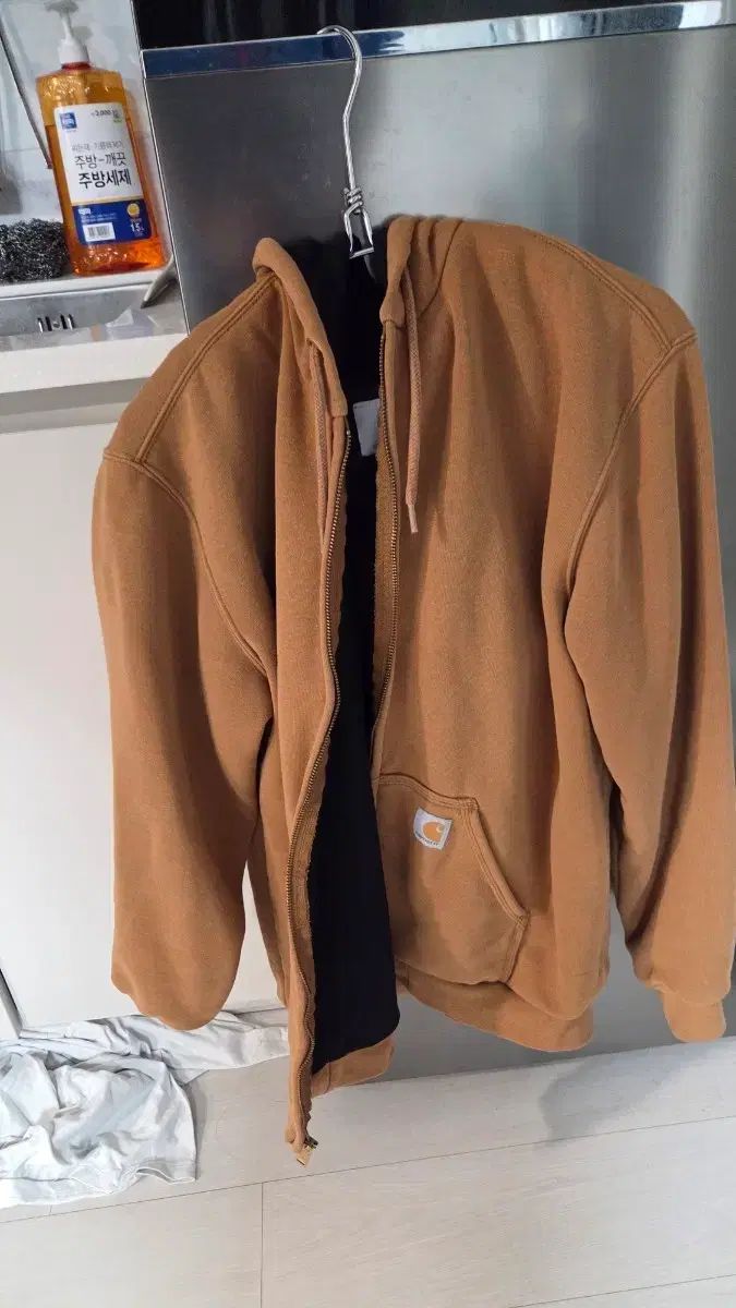 Carhartt カーハート ブラウン フード ジップアップ ジャケット