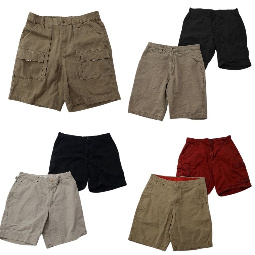 古着卸 まとめ売り アウトドアブランドMIX ショートパンツ 7枚セット ( メンズ 32 ) エルエルビーン コロンビア 中古 古着 NE6380