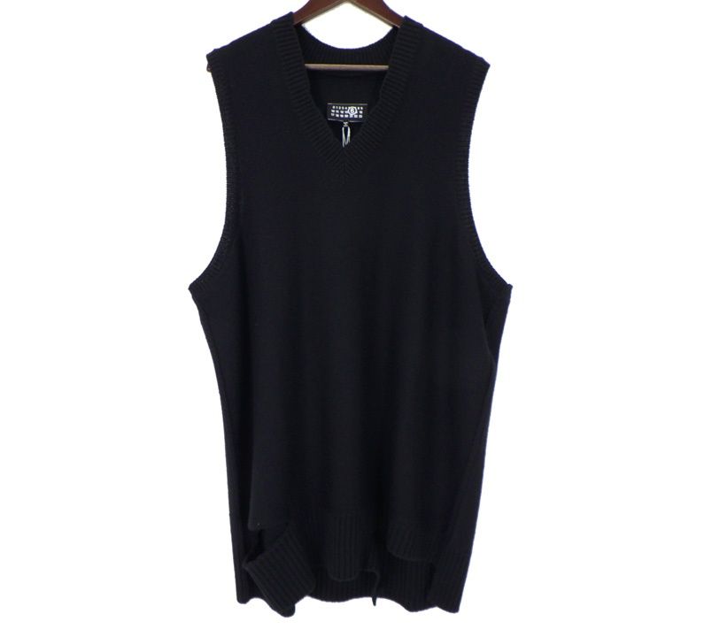 メゾンマルジェラ Maison Margiela10 25AW 【 S52DA0034 M13044 】 カッティング ロング ニット ベスト 49750