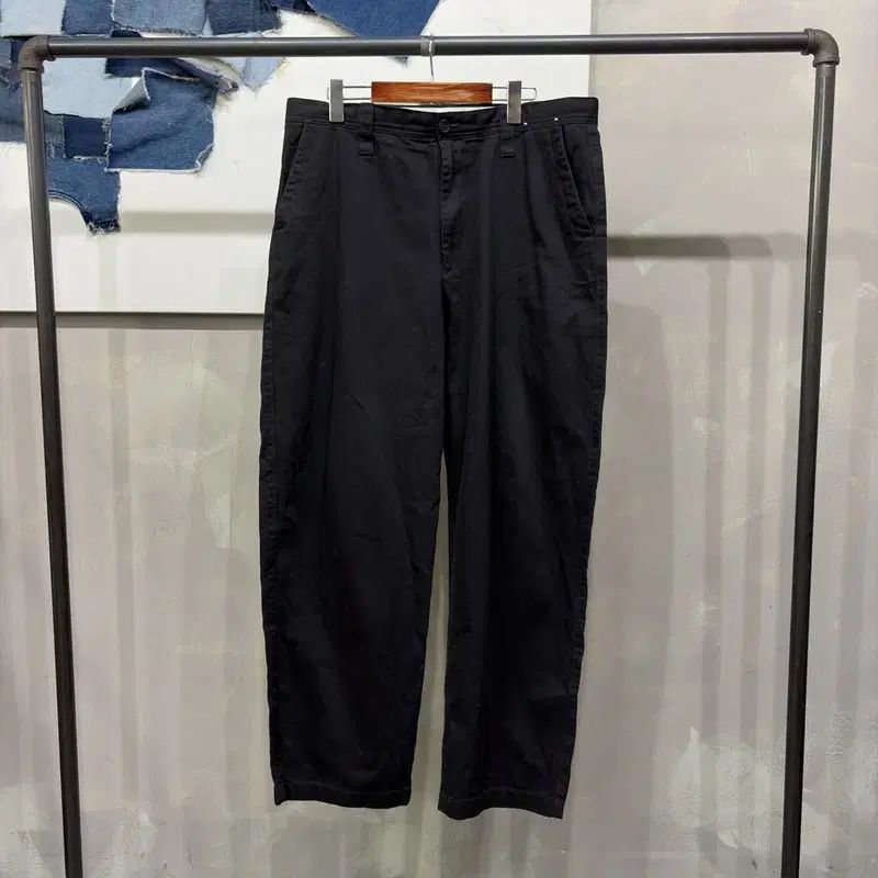 (37インチ) UNIQLO U(ユニクロユー) カジュアル オーバーサイズ チノパンツ コットン パンツ