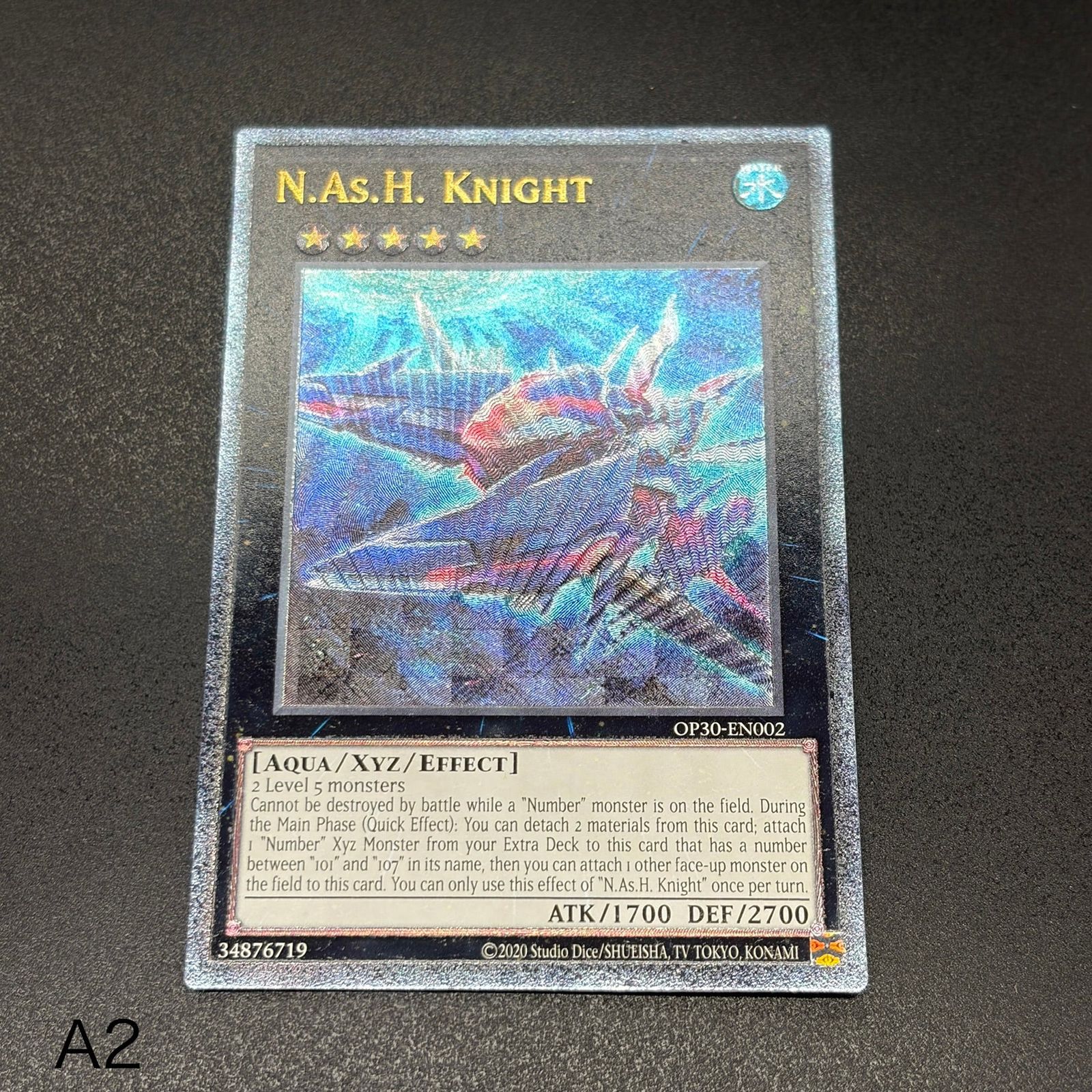 遊戯王　Ｎ・Ａｓ・Ｈ Ｋｎｉｇｈｔ/レリーフ/英語/EU版 A2