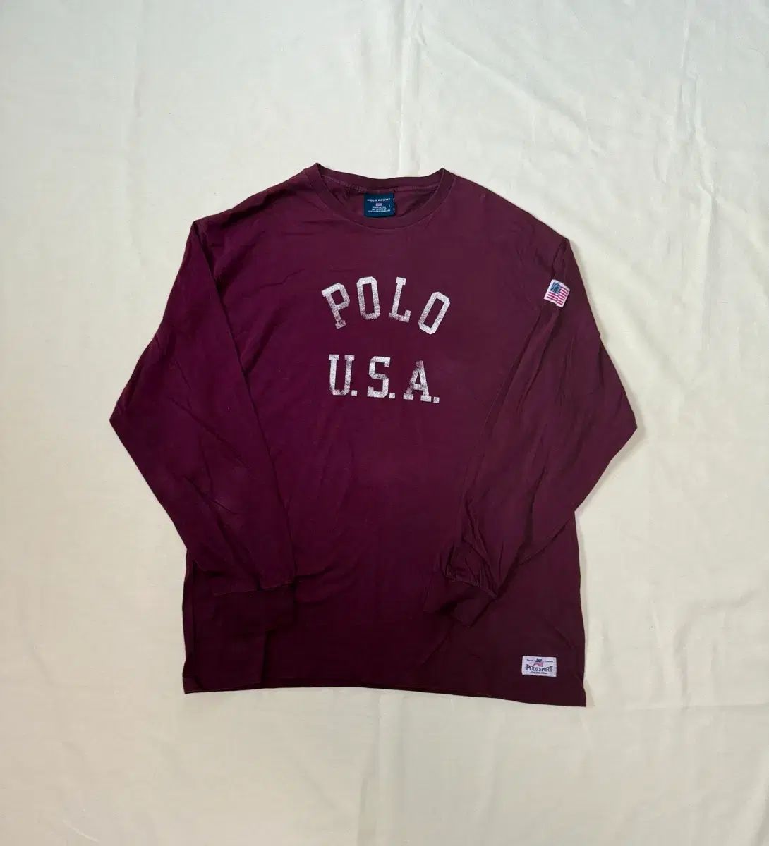 ポロ スポーツ 'POLO USA' ロングスリーブ 90s