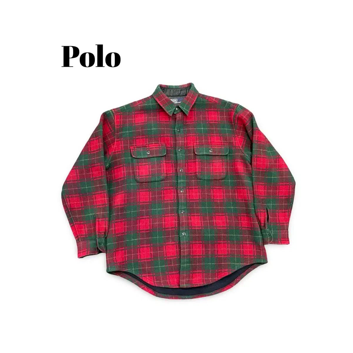 90s POLO フランネル チェックシャツ