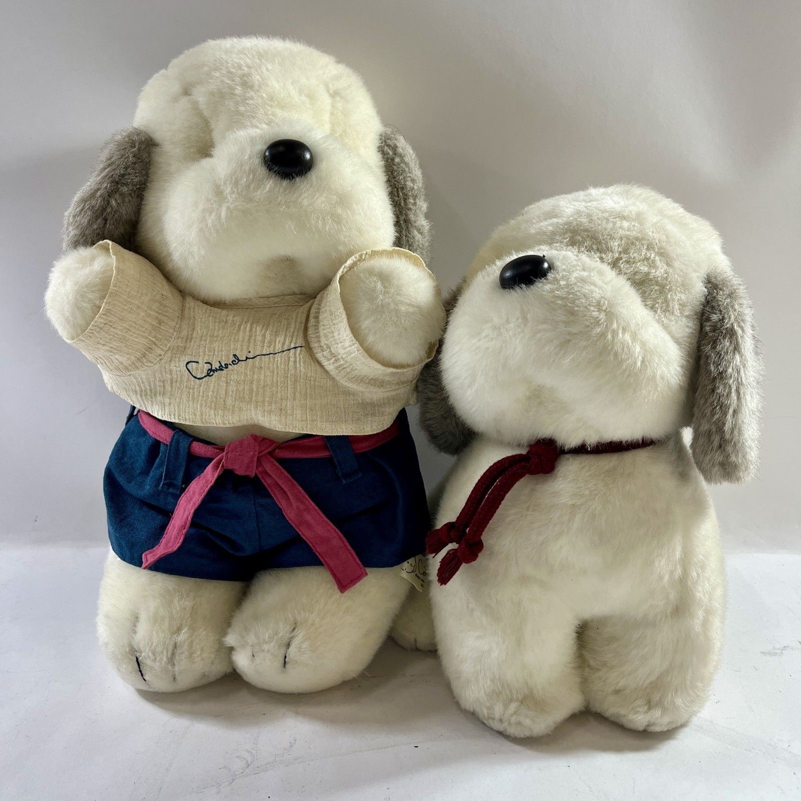 ★ 希少 レア 昭和レトロ うめ吉 ぬいぐるみ 2点まとめ 特大 犬 オリエンタルトーイ社 現状品