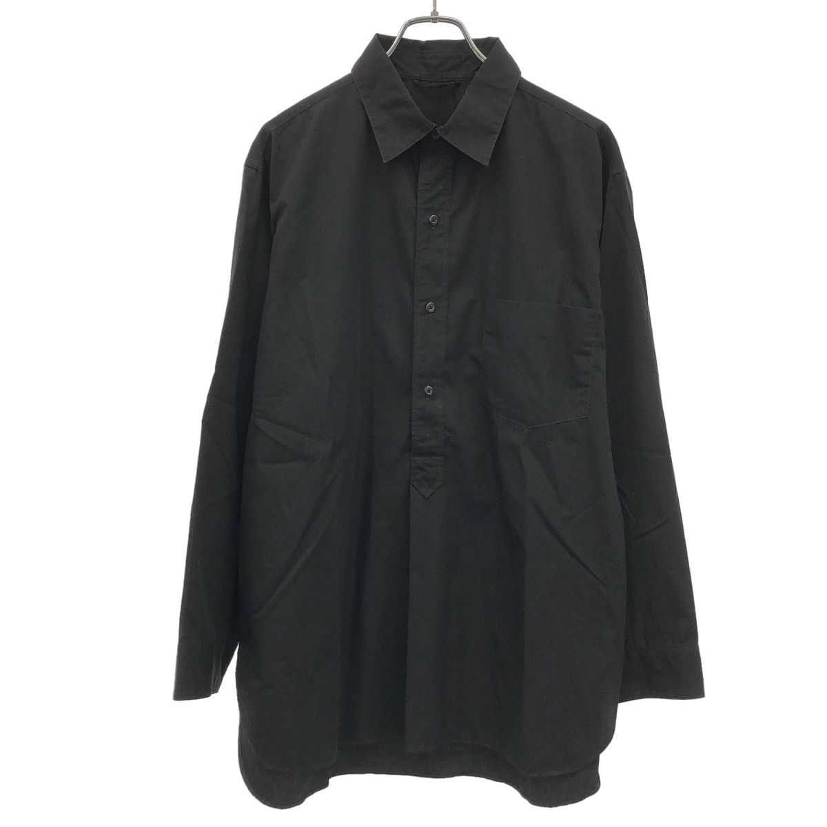 blurhms ROOTSTOCK ブラームスルーツストック 25SS Grandpa Shirts ロングスリーブシャツ bROOTS25S7 ブラック 3 blurhms ROOTSTOCK ブラームスルーツストック 25SS Grandpa Shirts