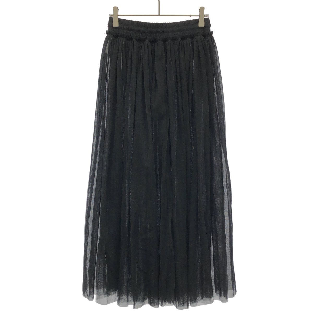 HYKE ハイク 22AW ギャザーチュールスカート 222-14130 ブラック 1