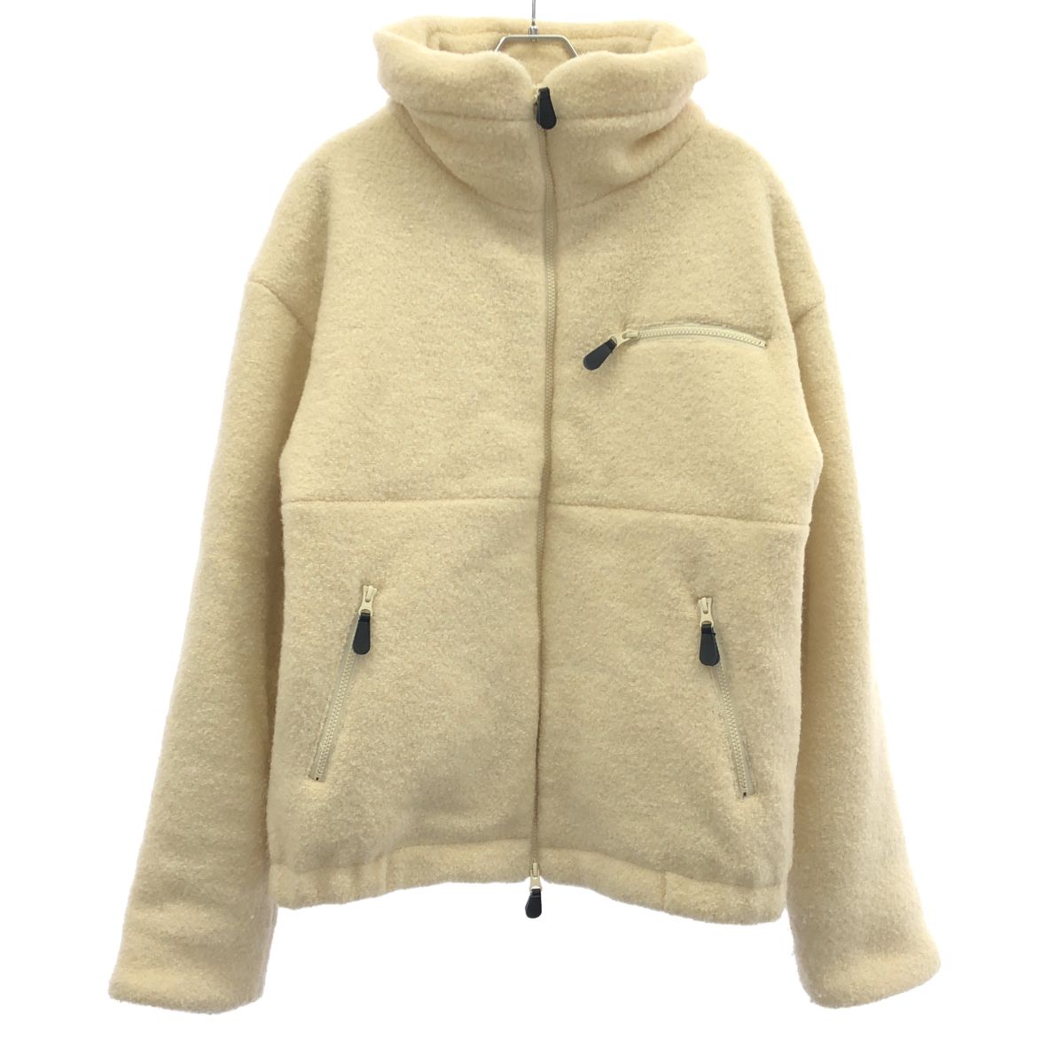 wjk reluxe ダブルジェイケイ リラックス wool pile volume neck Thinsulate blouson ウールパイルジャケット WR-242-1-016 ホワイト M