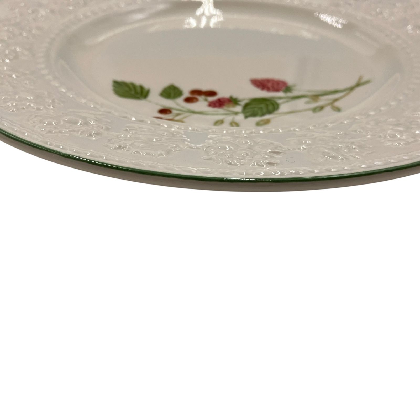 □WEDGWOOD フェスティビティ ラズベリー グラス プレート セット ペア