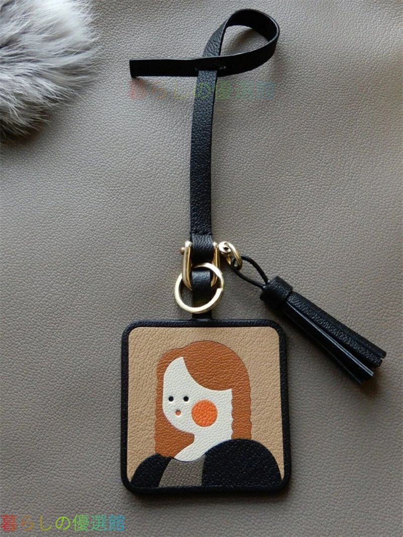人気ギフト 本革ハンドメイド おしゃれな女性モチーフ キーホルダー ストラップ バッグチャーム かわいい アクセサリー ギフト 誕生日 プレゼント レディース メンズ ハンドメイド 手作り SGP215