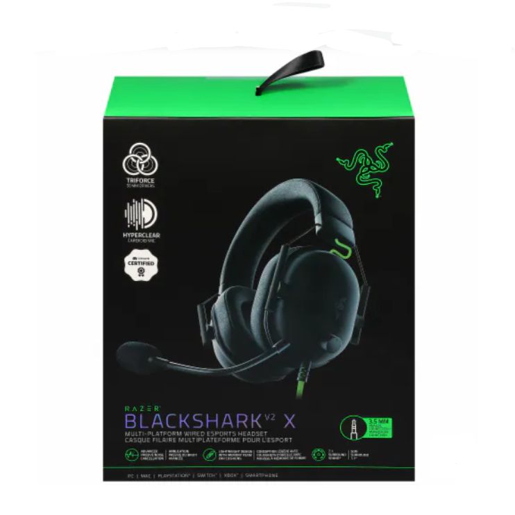 Razer BlackShark V2 X ゲーミングヘッドセット 3.5mm