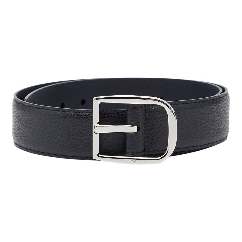 美品 グッチ ベルト 85・34 449716 レザー メンズ GUCCI 【1-0270176】 グッチ ベルト 85・34 449716 ネイビー レザー メンズ GUCCI【1